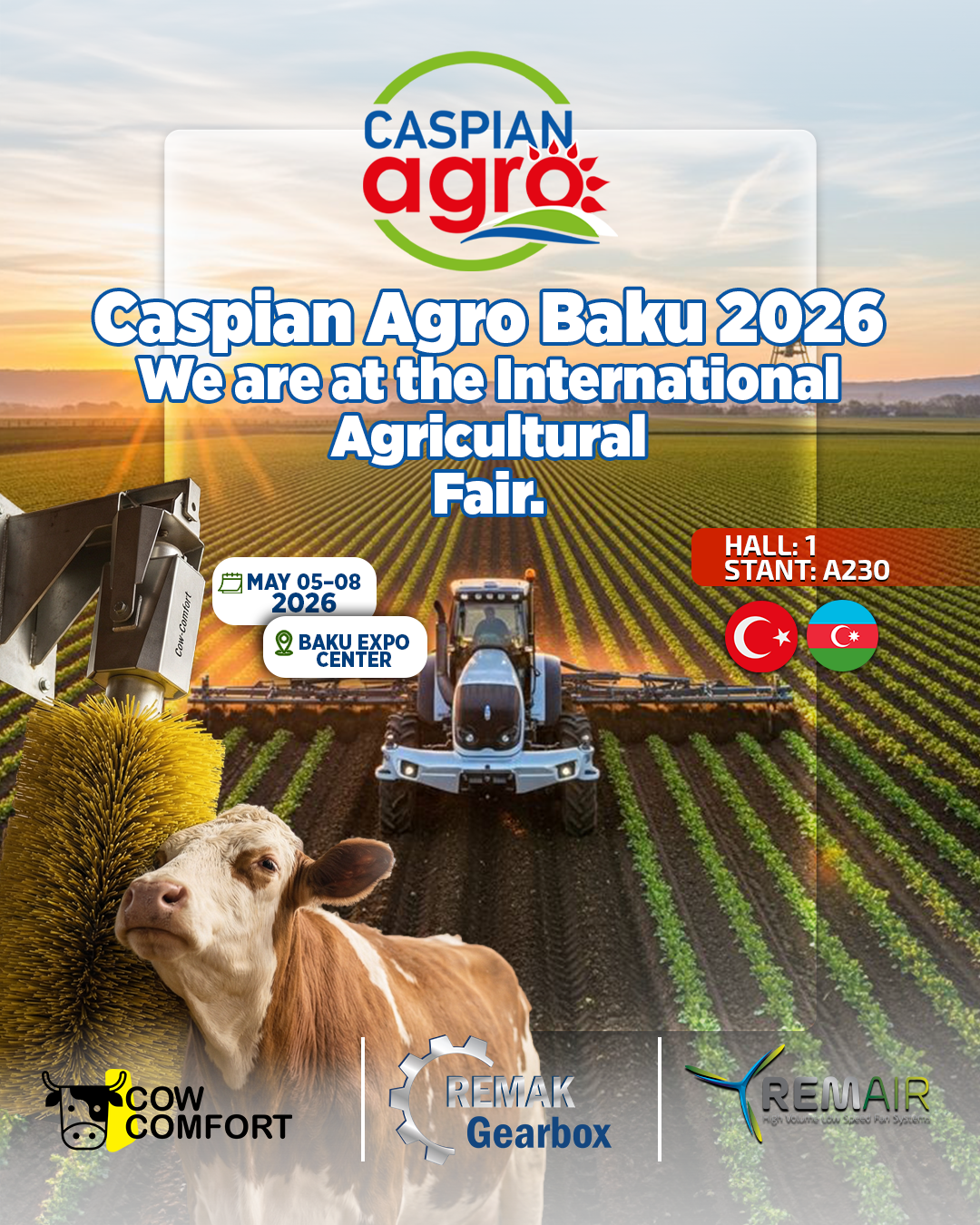 Siamo alla Fiera Internazionale dell’Agricoltura Caspian Agro Baku 2026.