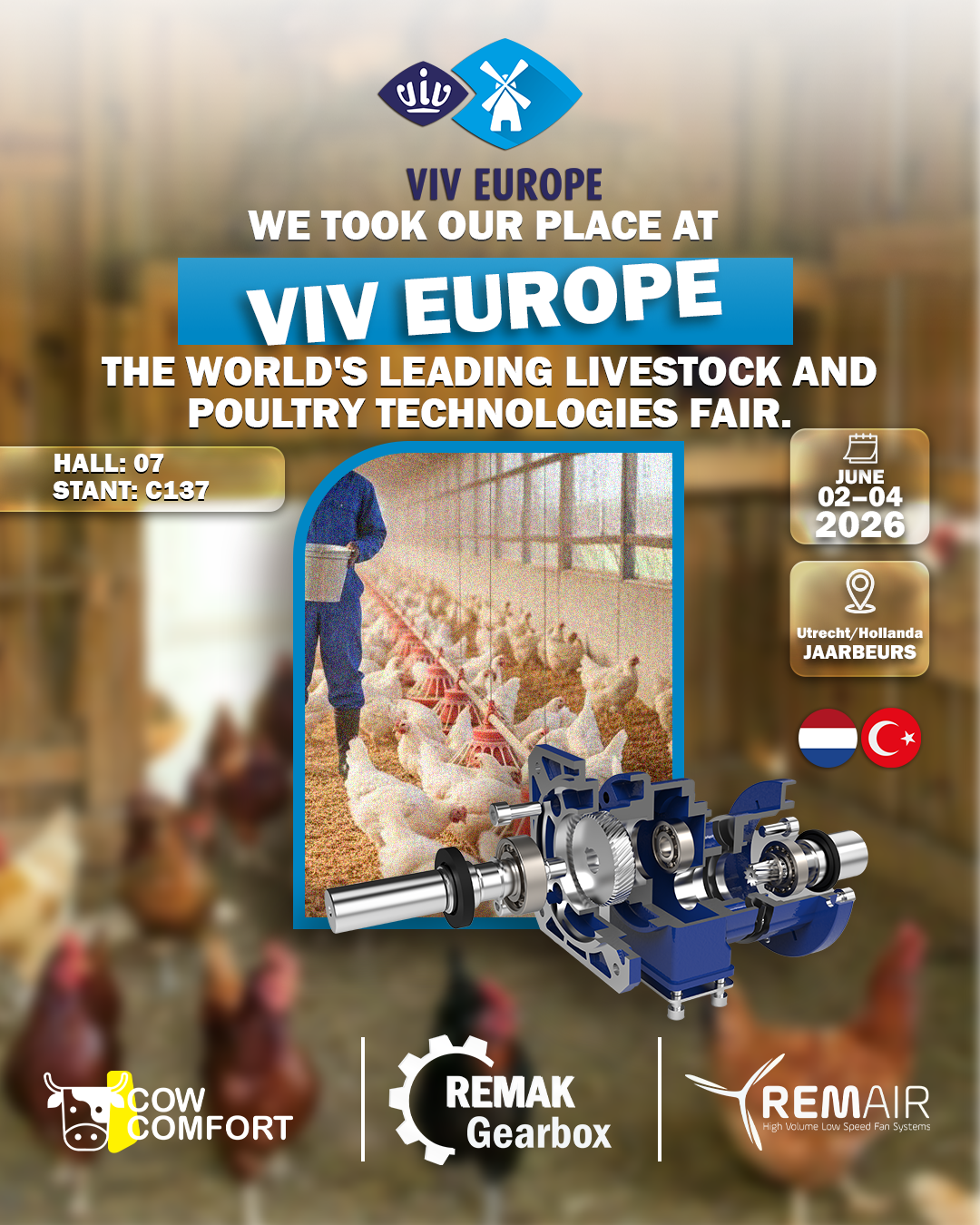 Abbiamo preso il nostro posto a VIV Europe, la fiera delle tecnologie per l’allevamento e l’avicoltura.