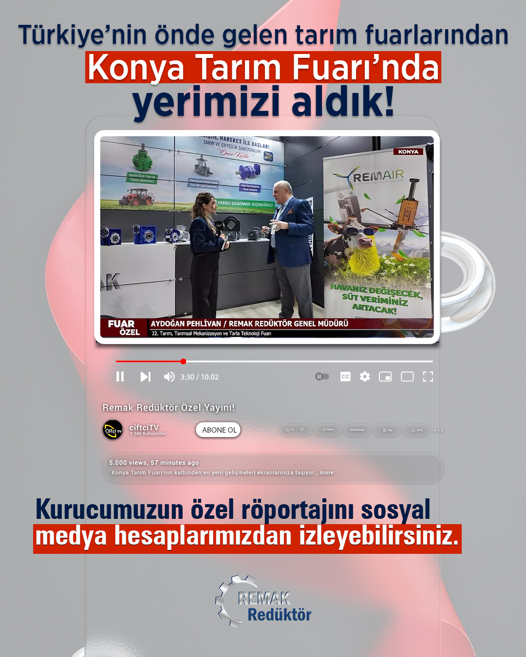 We have taken our place at the Konya Agriculture Fair, one of Türkiye’s leading agricultural exhibitions!